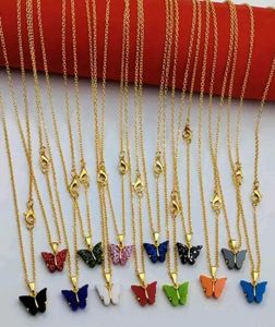 24 Butterflies Pendent With Different Color