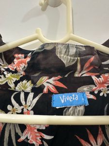 Black Cotton Dress, Bust- 36