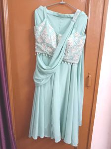Party Wear Saree Look Dress