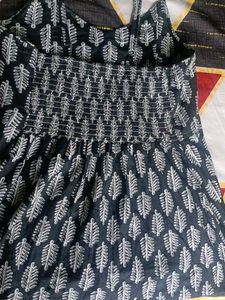 Short Kurti | Black Kurta Single Strap New
