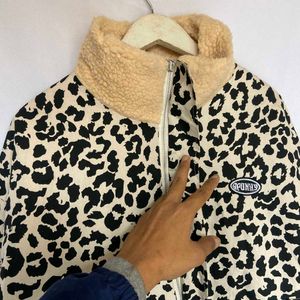 Leopard Print Fleece Jacket