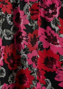 Long Sleeve V-Neck Floral Mini Dress – H&amp;M