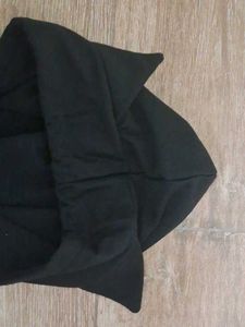 Black Crop Hoodie