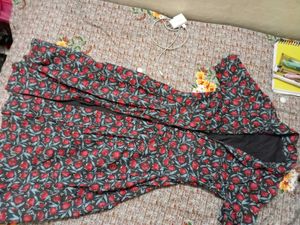Buttoned Floral Dress