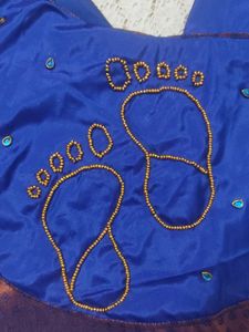 Blue Readymade Saree Blouse