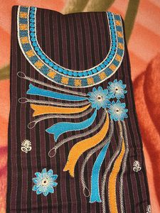 Unstiched Woollen embroidery