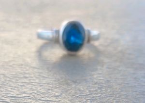 Blue Stone Original Silver Ring