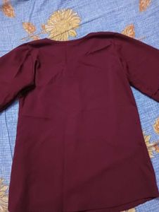 Maroon Tunic Top