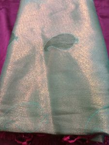 Elegant Pink &amp; Blue Saree