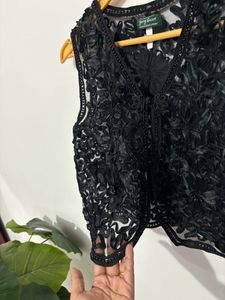 Y2K Lace Detailing Top