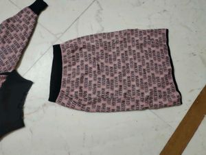 Stylish Pink skirt top