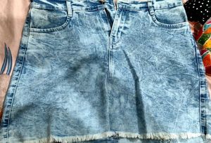 Denim Mini Skirt