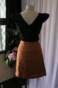 Black Flutter Sleeve Top