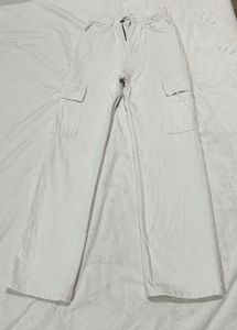Zara White Cargo