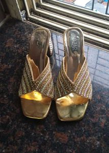 ✨ Golden Shine Party Heels ✨