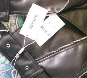 savana leather jacket black