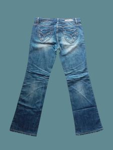 Distressed Blue Boot Cut Women&#39;s Jeans By T.R Jean