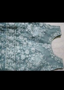 Machine Embroidery Festive Wear Gown
