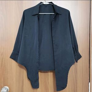 Open Front Black Shrug