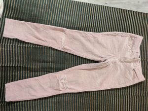 Ripped Jeans ,Fusion Pink , Stretchable Cotroise F