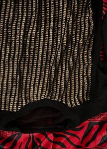 Black Full Sleeve Top With Gold Plate Details