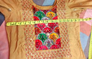 Embellished Golden Suit