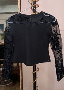 Black Laced Formal Top
