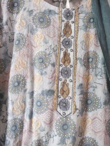 Kurta Salwar Suit Set For Women, 46inch