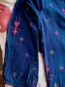 Ethnic Navy Blue Kurta