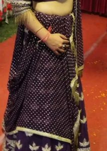 Designer Purple Readymade Lehanga Choli