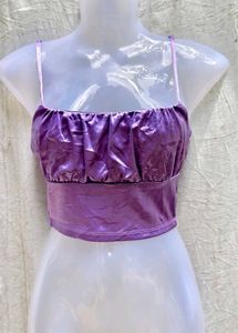 I. Purple Velvet Cami Top