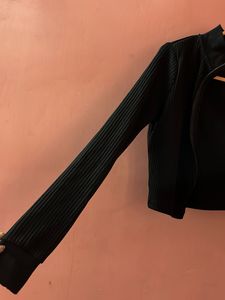 Xs size- Black Cropped Jacket