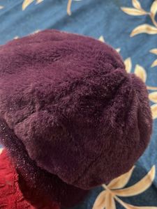 Purple Fuzzy Cap