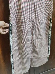 Handblock Printed Sleeveless Kurta