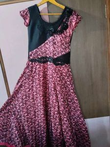 Pink &amp; Black Floral Dress