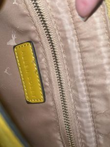 Mustard Structured Classy Handheld Bag