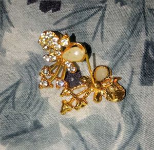 Pearl &amp; Crystal Stud Earrings