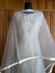Lehenga (Light Grey) 🖤