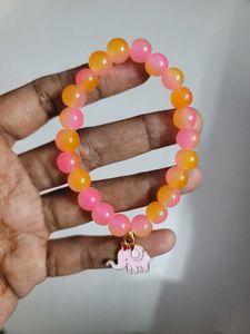 Beads Bracelet With Elephant Charm