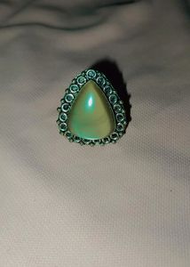 Green Moss Agate Ring 💍♥️
