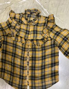 beautiful check georgette shirt