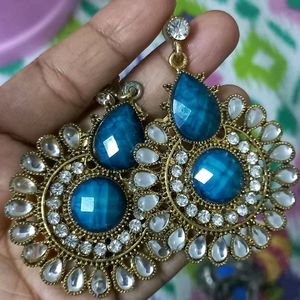 Earrings Set Kundan Stone Work