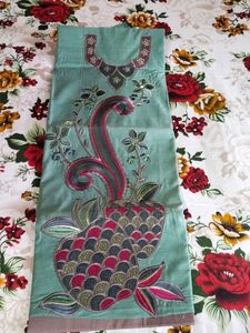 🎀Embroidered Kurti Fabric - Unstitched🎀