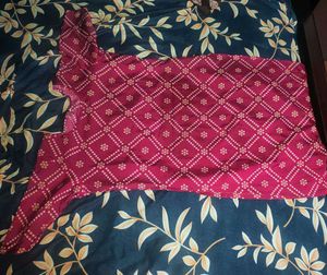 Maroon Printed Kurta