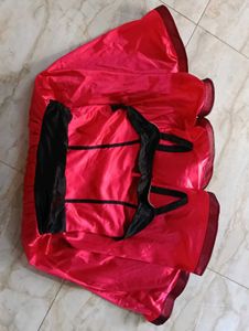 Red &amp; Black Fit &amp; Flare Dress