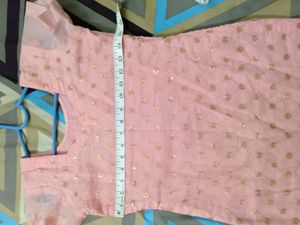 Baby Pink Beautiful Suit With Pant And Dupatta