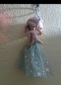 Doll Keychain with Crown