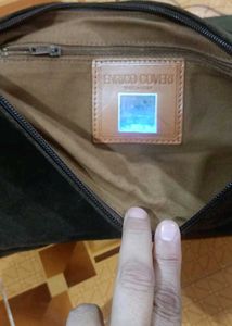 Brown Suede Shoulder Bag