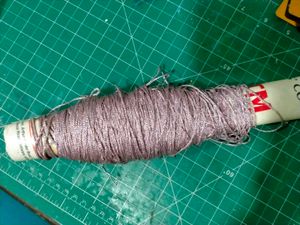 Lilac Shiny Crochet Yarn.