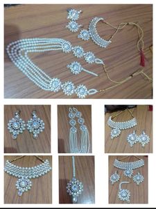 Pearl Kundan Jewelry Set